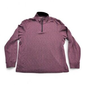 Flag‎ & Anthem Men's Quarter-Zip Pullover L Plum